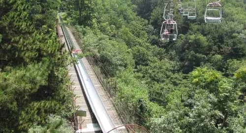 Tobogganing Off the Great Wall