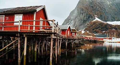 Remote Rorbuer Cabin Stay, Norway