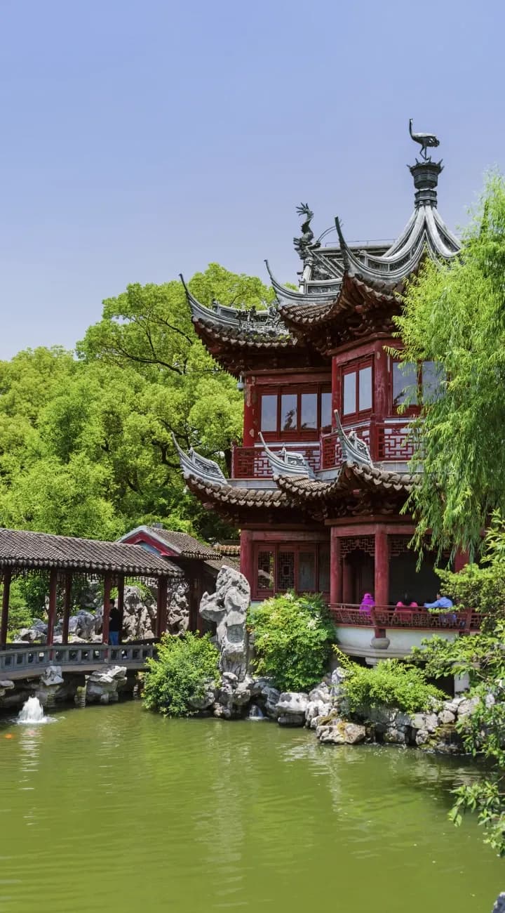 Flight to Shanghai + Yu Garden