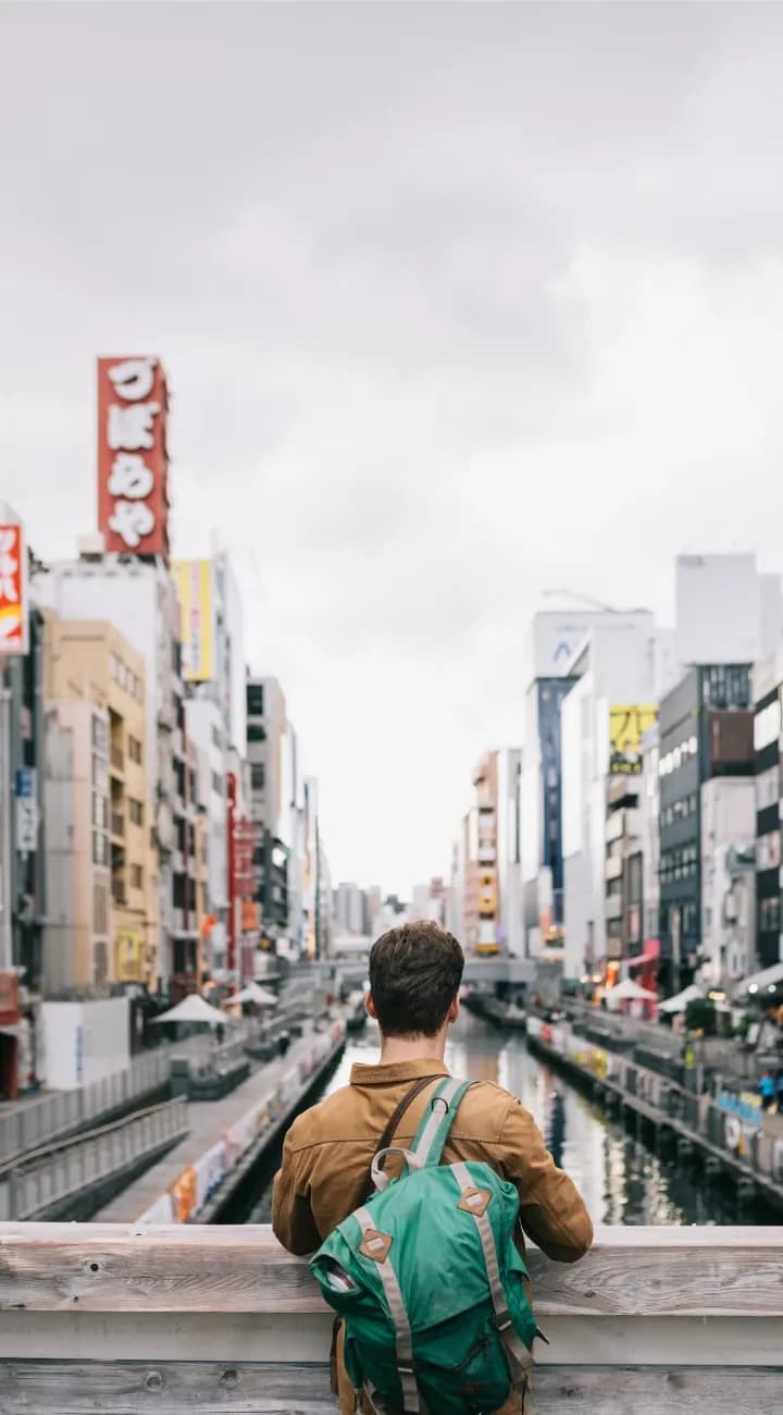 Departure from Osaka