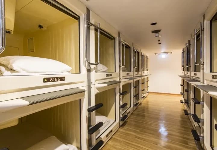 Shinjuku Kuyakusho-mae Capsule Hotel (or similar)