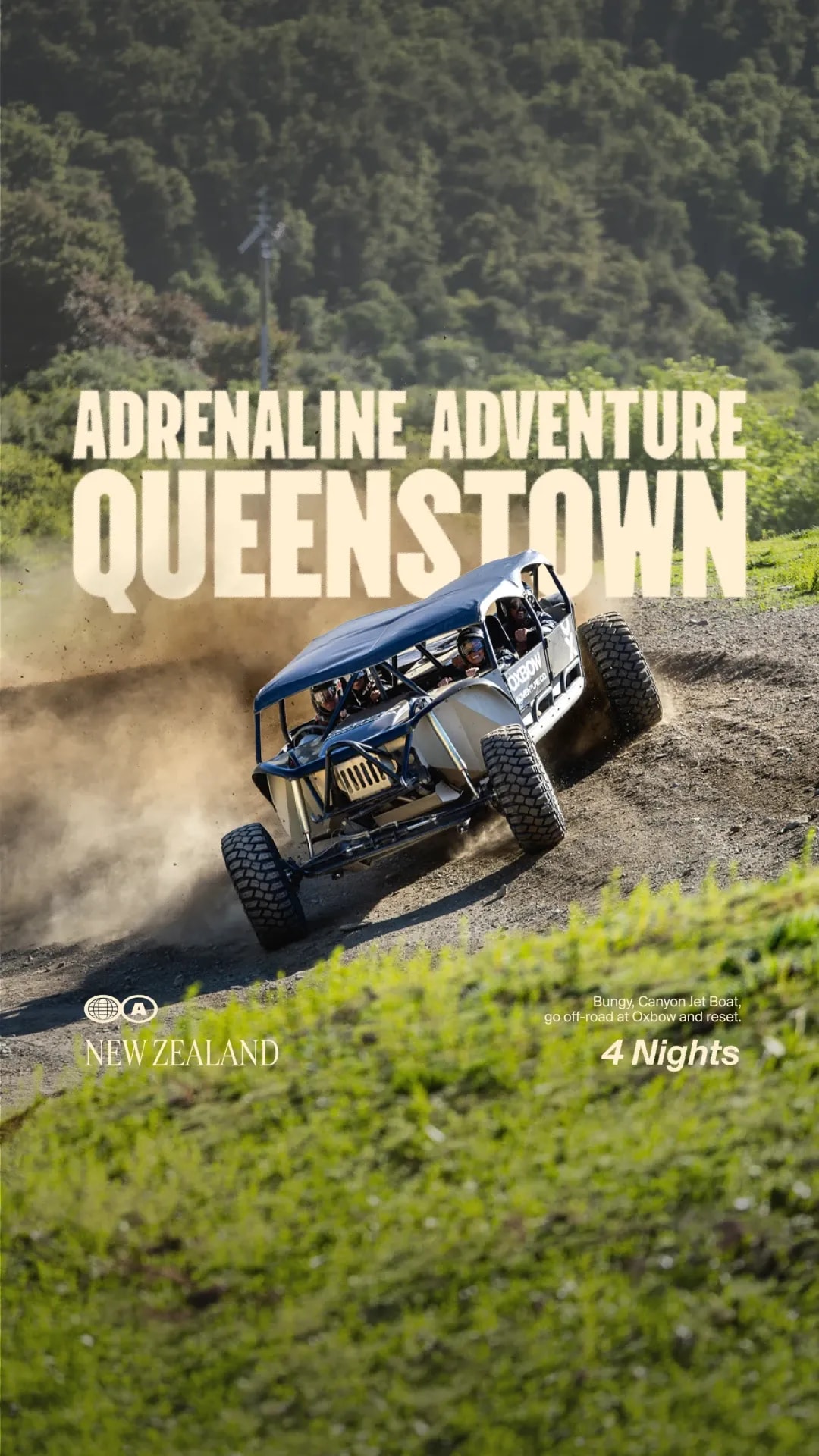 Queenstown: 4-Night Adrenaline Adventure in New Zealand