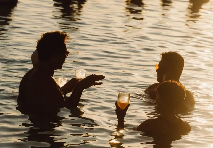 Poolside Welcome