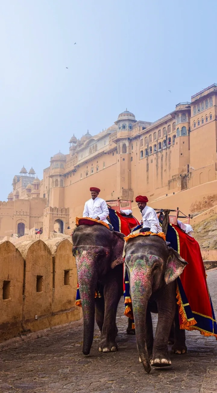 Jaipur. Amber Fort, Palaces and the Old Bazaars.