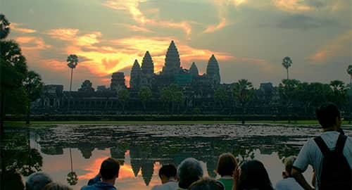 Seeing Angkor Wat at first light.