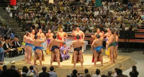 Sumo at the Ryogoku Kokugikan Arena