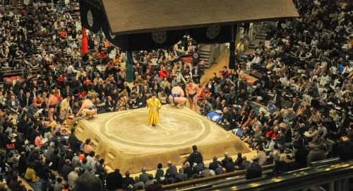 Sumo at the Ryogoku Kokugikan