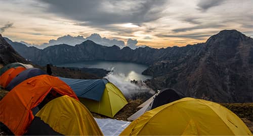 Camp on a f*kn active volcano!